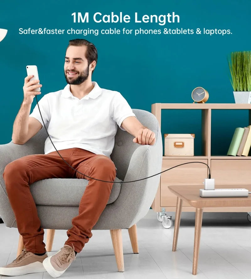 USB A to Type C Charging Cable